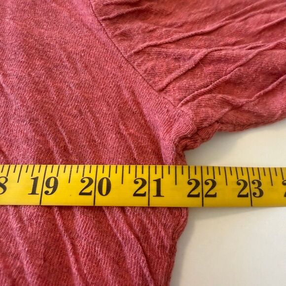 Cut Loose Pumpkin Double Knit Textured Three Quarter Sleeve Top Sz L Casual - Picture 4 of 10